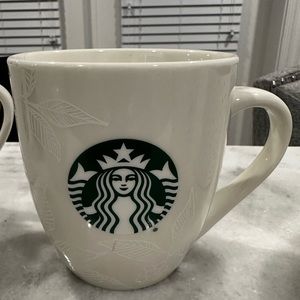 Starbucks White Classic Mug with Green Mermaid Siren Logo